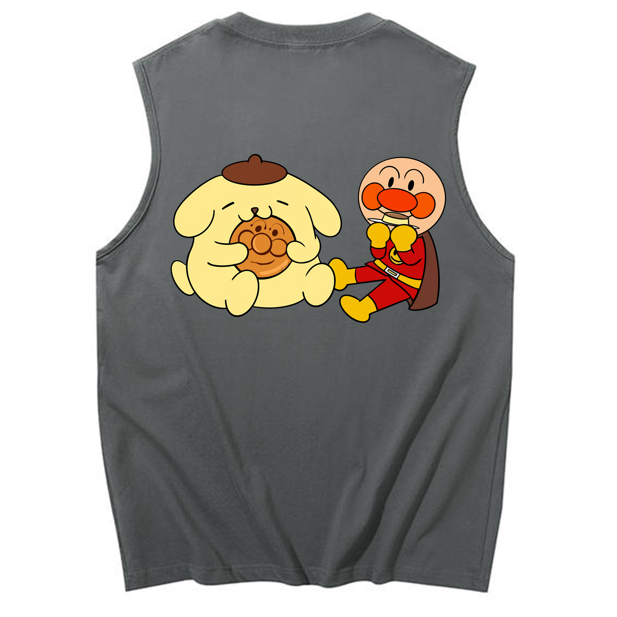 （画像用） アンパンマン Anpanman コットン100％タンクトップ（背面プリント）